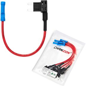[UL Wire] Chanzon 5Pcs 14awg Add-a-circuit Fuse Tap Adapter ATM/Mini Fuse Holder For 30A Automotive Car Motorcycle