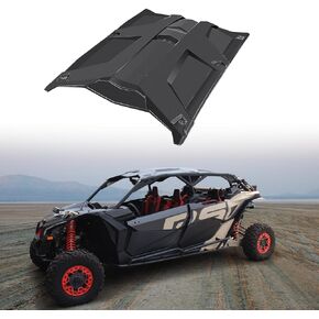 X3 Max Sport Roof, 4-Piece Combined Plastic Hard Roof Compatible with Can Am Maverick X3 Max X DS RS MR TURBO RR 4 Doors 2017-2023 Accessories Replace OEM #715003750 715003749