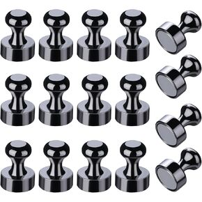 rhinocats 20 Sets Magnetic Push Pins, Magnet Thumbtack, Poster and Photo Hangers for Walls Bulletin Boards