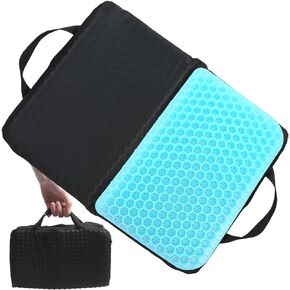 وسادة مقعد جل محمولة قابلة للطي وسائد سفر من الجل لتخفيف الضغط أثناء الجلوس لفترة طويلة لكرسي المكتب أو ملعب السيارة أو الطائرة أو السفر لتخفيف آلام الجلوس in Kuwait