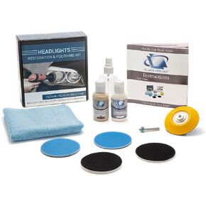 Glass Polish 31016 Headlight and Tail Light Restoration kit - Restore Dull, Faded, Discolored Car Headlights