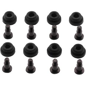 ZRM&E 8pcs 10mm Hard Disk Drive Screws and Shock Absorption Rubber Washer Kit PC Hard Disk Drive Mounting Accessories for 2.5 inches HDD SSD