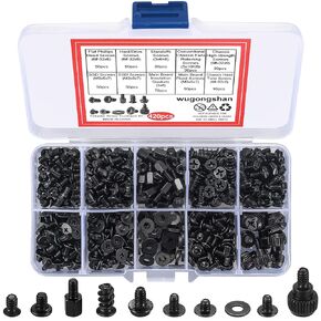 420pcs Computer Screws, Motherboard Standoffs and Screws Kit, Motherboard Screws, Laptop Screws, Computer Case Screws, PC Fan Screws for HDD SSD Screws Hard Drive Computer Fan Replacement Screws