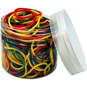 White Rubber Bands,200pcs Elastic Bands Sturdy Rubber Band for School Home and Office Use