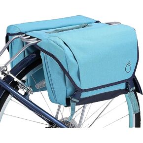 sixthreezero Dual Sided Bike Bag for Rear Rack, Waterproof Universal Bicycle Double Pannier Storage Bags, Cargo Trunk with Carry Handle