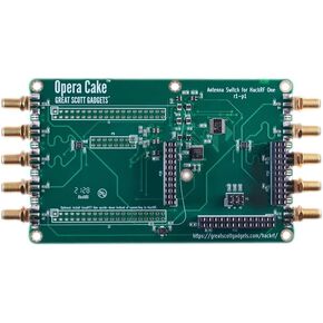 Opera Cake من Great Scott Gadgets - لوحة إضافية لتبديل الهوائي لأجهزة HackRF One وأجهزة الراديو الأخرى المحددة بالبرامج