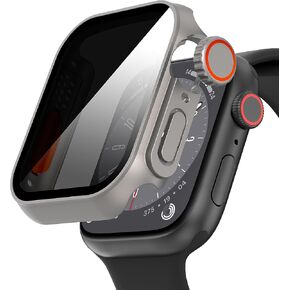Suoman for Apple Watch Series 10 46mm Screen Protector Case, [ Looks Like Ultra Protector Case ] Tempered Glass Unique Design Case Cover for iWatch Series 10 46mm (Black for iWatch Series 10 46mm) in Saudi Arabia