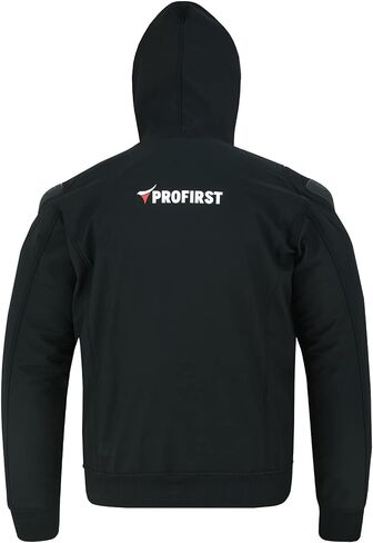 PROFIRST Motorcycle Hoodie CE Armored Motorbike softshell Hoodie Protective Zip up Jacket Lined For all weather in Kuwait