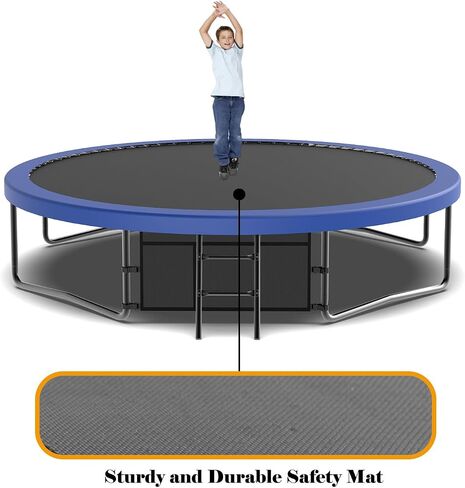 DHHU الترامبولين 10FT 12FT 14FT 15FT 16FT الترامبولين مع شبكة الضميمة وسلم، الترامبولين في الهواء الطلق للأطفال والكبار، الترامبولين الترفيهية مع ASTM المعتمدة in Saudi Arabia