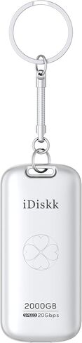 iDiskk 【Plug-Play 2TB HIgh Speed 2000MB/s External SSD |Pocket-Sized | USB 3.2 Gen 2x2 | External Solid State Drive | Photo Stick Compatible with Xbox,PS4,iPad,PC&Mac,PC,Android Phones,Cameras in Saudi Arabia