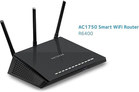 NETGEAR Smart WiFi Router with Dual Band Gigabit for Amazon Echo/Alexa - AC1750, R6400-100NAS (Renewed) in Saudi Arabia