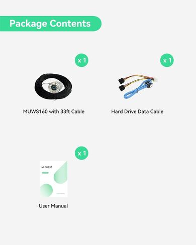 LINOVISION Sensor Unit for HDMI Underwater Camera KIT, HD Camera with Wide View Angle and Brightness Adjustable LED, Live Display on TV Monitor, Remote Network Access, for KOI Pond, Aquarium in Saudi Arabia