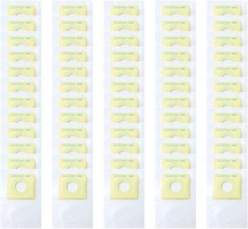 EXCEART 60Pcs Disposable Ostomy Bag Plastic Clear Colostomy Ileostomy Pouch Ileostomy Care Bag for Ileostomy Stoma Care in Saudi Arabia