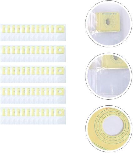 EXCEART 60Pcs Disposable Ostomy Bag Plastic Clear Colostomy Ileostomy Pouch Ileostomy Care Bag for Ileostomy Stoma Care in Saudi Arabia