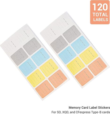 120 Count Memory Card Labels for SD & CFexpress Type-B Card in Kuwait