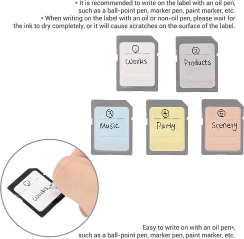 120 Count Memory Card Labels for SD & CFexpress Type-B Card in Kuwait
