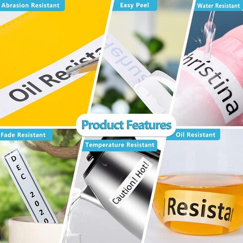 Hehua Compatible for Brother TZe-251 24mm 0.94 White Label Black Ink, TZe 24mm TZe251 Label Tape Compatible for Brother Label Maker Tape 24mm TZe 251 TZ-251 1 Inch for PTD600 PT D600 P710BT, 3 Pack in Saudi Arabia
