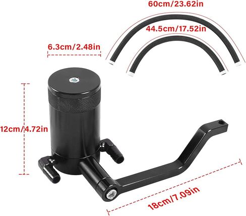 علبة التقاط زيت البليت سعة 6.4 لتر من BELEY - علبة التقاط الزيت بتقنية Z-Bracket Scat Pack المتوافقة مع دودج تشارجر / تشالنجر / كرايسلر - أسود in Kuwait