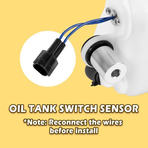8M0064075 Engine Oil Reservoir 3.0L/3.2L Oil Tank Assembly Replacement 200HP 225HP 250HP (2000 2003-2010 2013) For Mercury Mariner Outboard Boating 1200-8M0064075/884525T1 in Saudi Arabia