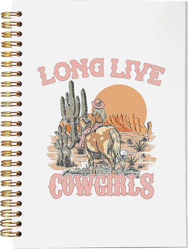 دفتر ملاحظات غربي، لوازم مكتبية مدرسية غربية، مجلة دفتر ملاحظات حلزوني رعاة البقر مقاس 5.5 × 8.3 بوصة in Kuwait