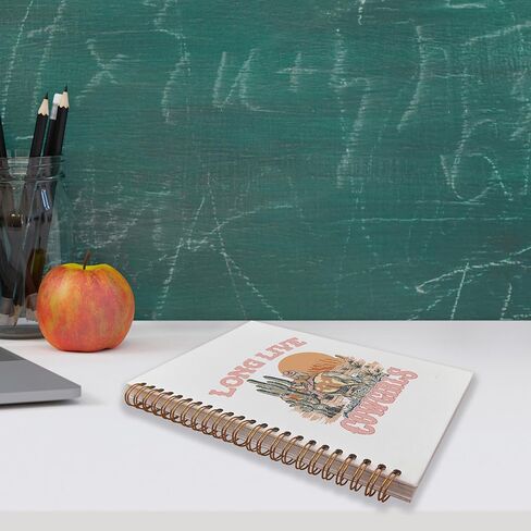 دفتر ملاحظات غربي، لوازم مكتبية مدرسية غربية، مجلة دفتر ملاحظات حلزوني رعاة البقر مقاس 5.5 × 8.3 بوصة in Kuwait