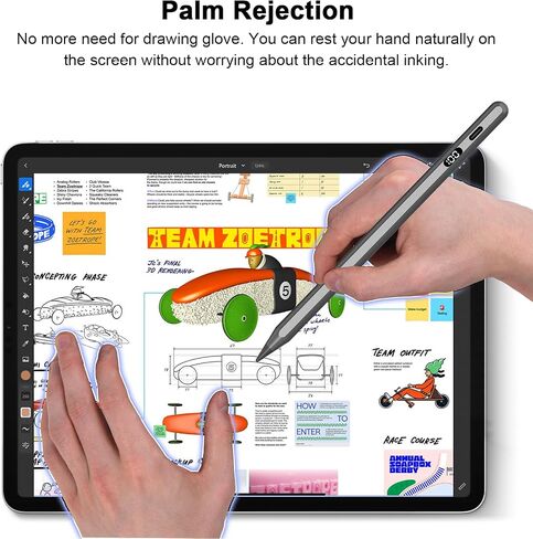 iPad Pencil for Apple iPad 10th/9th, Apple Pencil 1st Generation with Palm Rejection & Tilt Sensitivity, Apple Pen Work for iPad 6/7/8/9/10, iPad Air 3/4/5, iPad Mini 5/6, iPad Pro 11''/12.9'' in Saudi Arabia