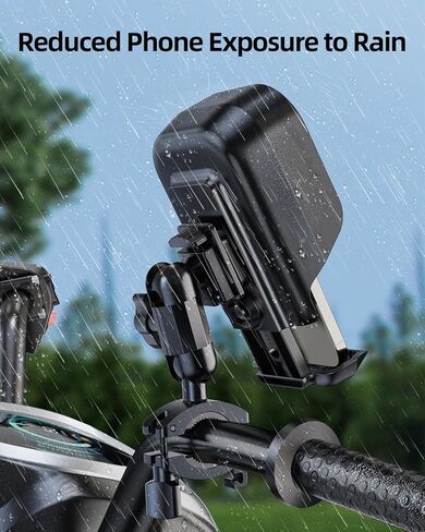 Bike Phone Holder with Sunshade, Motorcycle Phone Mount Waterproof for Bicycle Electric Scooter Accessories for Adult Bikes Handlebar Cell Phone Stand for Men Suit for 4.7" to 7.2" Smartphones in Kuwait