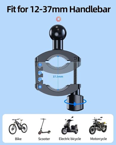 Bike Phone Holder with Sunshade, Motorcycle Phone Mount Waterproof for Bicycle Electric Scooter Accessories for Adult Bikes Handlebar Cell Phone Stand for Men Suit for 4.7" to 7.2" Smartphones in Kuwait