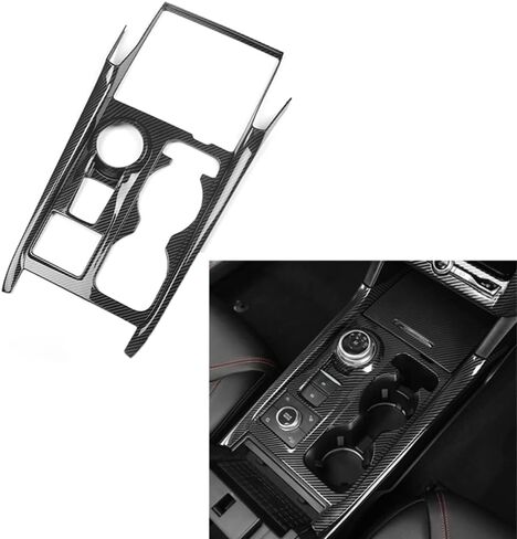 Carbon Fiber Pattern Interior Steering Wheel Trim Panel Cover compatible for Ford Explorer 2023 2022 2020 2021. Fit for Explorer Accessories ABS Plastic, Set of 2 in Kuwait