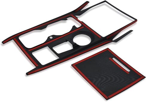 Carbon Fiber Pattern Interior Steering Wheel Trim Panel Cover compatible for Ford Explorer 2023 2022 2020 2021. Fit for Explorer Accessories ABS Plastic, Set of 2 in Kuwait