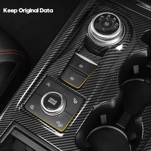 Carbon Fiber Pattern Interior Steering Wheel Trim Panel Cover compatible for Ford Explorer 2023 2022 2020 2021. Fit for Explorer Accessories ABS Plastic, Set of 2 in Kuwait