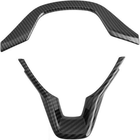 غطاء عجلة القيادة من ألياف الكربون لسيارة Honda Accord 10th Gen 2018 2019 2020 2021 2022، مناسب لسيارة سيدان LX Sport EX-L Touring Hybrid، قطعتان in Kuwait