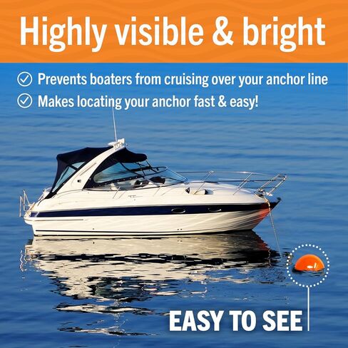 مصدات القوارب لرسو السفن، مصدات القوارب، عوامات رسو القوارب للبحيرة أو المحيط، عوامة قارب مائي، عوامة تعويم، كرة مرساة، مصدات للقارب، علامة Turnstone، 12 بوصة مستديرة، 2 حزمة in Kuwait