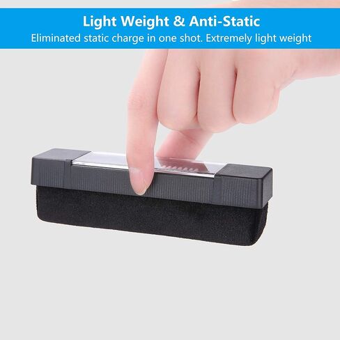 فرشاة تنظيف مخملية من الفينيل، منفضة غبار، فرشاة إبرة لإزالة الغبار والجسيمات الساكنة in Kuwait