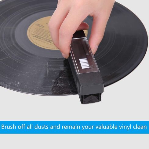 فرشاة تنظيف مخملية من الفينيل، منفضة غبار، فرشاة إبرة لإزالة الغبار والجسيمات الساكنة in Kuwait