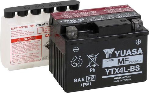 Yuasa YUAM62X4B YTX4L-BS Maintenance Free AGM Battery with Acid pack in Saudi Arabia