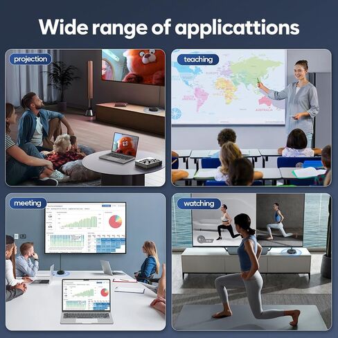 Wireless HDMI Display Dongle Adapter, TV Adapter Used for Streaming Video/Audio from Laptop, PC, Smartphone to HDTV/Projector, No Setup,No Need APP, Support Android, iOS, Windows and MacOS in Saudi Arabia