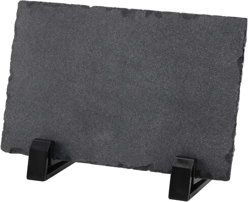 6 Pack Sublimation Slate Blanks, 2 Size Heat Transfer Rectangular Sublimation Photo Slate with Display Holder, Personalized Rock Slate Photo Plaque for Desktop Souvenir DIY Personalized Gift in Saudi Arabia