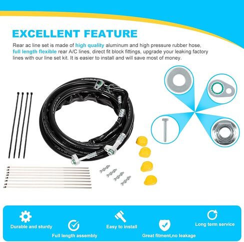 FE37190 Rear AC Line Set Replacement for 2011-2016 Ford Explorer, 2013-2019 Flex and MKT in Saudi Arabia