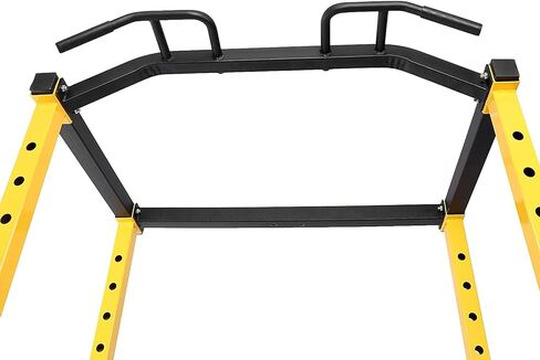 HULKFIT Pro Series 2.35" x 2.35" Power Cage Squat Rack with Attachments and Accessories for Home and Garage Gym Exercise Equipment in Kuwait