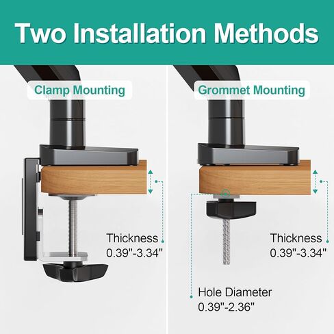 حامل شاشة MOUNT PRO وحامل كمبيوتر محمول يناسب الكمبيوتر المحمول مقاس 17 بوصة كحد أقصى وشاشة كمبيوتر مقاس 32 بوصة، وحامل كمبيوتر محمول وشاشة قابل للتعديل للمكتب، وحامل شاشة VESA مع صينية كمبيوتر محمول، كل ذراع يحمل ما يصل إلى 17.6 رطلًا in Kuwait