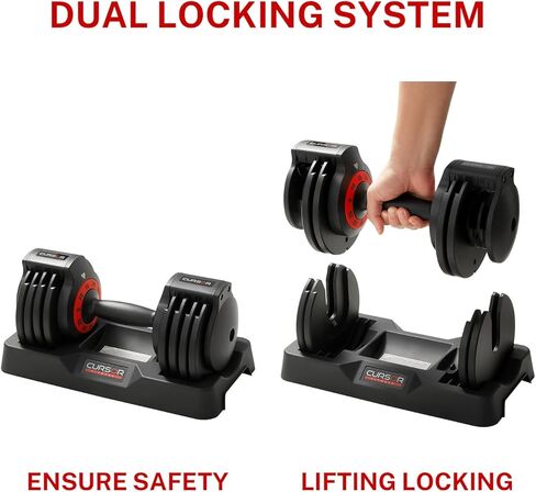 مجموعة دمبل كاملة من الحديد الزهر 5 في 1 قابلة للتعديل سريعًا، تدريب قوة الوزن المنزلي، مجموعة 25 رطل، مجموعة 55 رطل in Kuwait