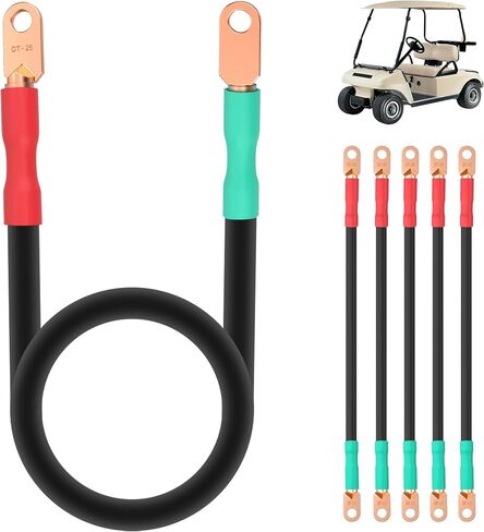 Golf Cart Battery Cable Set for Club Car DS 1995-Up 48 Volt, 4 Gauge Welding Cable(Set of 5) in Saudi Arabia
