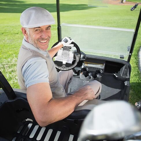 Roykaw حامل بطاقة الأداء لعربة الجولف مع حامل قلم رصاص متوافق مع EZGO Club Car Yamaha - حامل قلم رصاص قابل للتعديل ومشبك قوي in Saudi Arabia