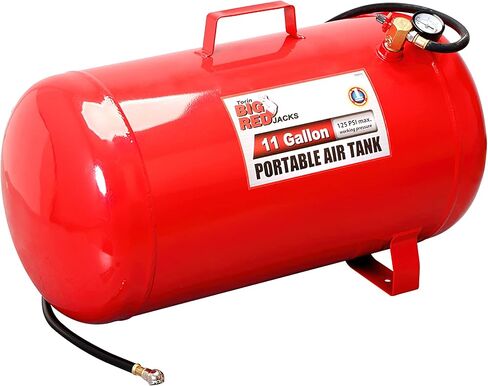 BIG RED T88007 Torin Portable Horizontal Air Tank with 36" Hose, 7 Gallon Capacity, Red in Saudi Arabia