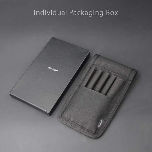 Belt Pen Holder, Pencil Holder Pouch, Pen Sleeve Case Holster for Belt, Hold Multiple pens, Hold 6 Inch Ruler, 2 Pens and a Marker. Made of Durable Fabrics, Detachable, Black. in Saudi Arabia