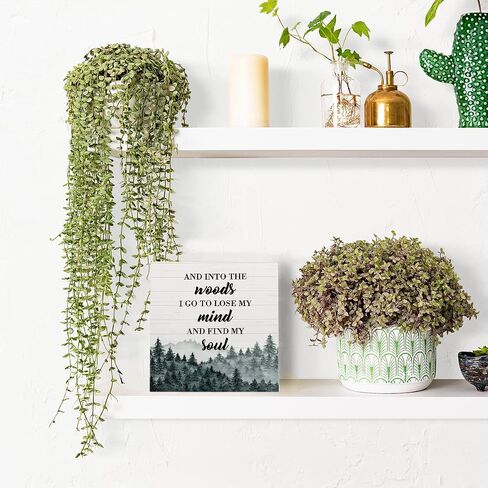 Funny Bathroom Sign Bathroom Decor Desk Decor Wooden Box Sign Rustic Wood Block Plaque Box Sign for Home Farmhouse Office Restroom Toilet Shelf Table Decoration It's Always a Full Moon in Here Sign in Kuwait
