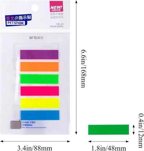 M&G 360 PCS Page Markers Index Sticky Tabs Book Tabs Bookmark Notes Small Pop Up Index Flag Tabs, Post Tabs Flags Stickers for Students Offices in Saudi Arabia