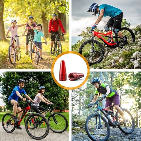 Bike Presta Valve Caps, red(2 Pack in Saudi Arabia