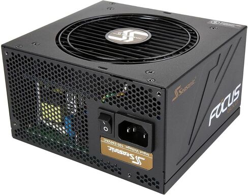 Seasonic FOCUS 550 Gold SSR-550FM 550W 80+ Gold ATX12V & EPS12V ضمان شبه معياري لمدة 7 سنوات مزود طاقة صغير بحجم 140 مم in Kuwait